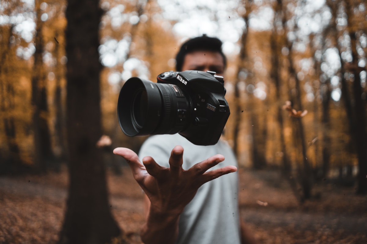 Fotograf mit Kamera